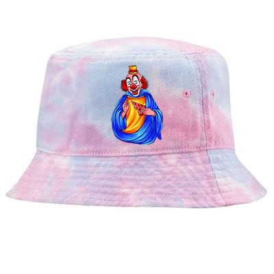 Ugly Clown Eating Pizza Tie-Dyed Bucket Hat