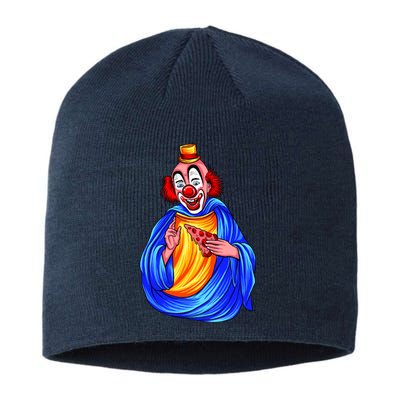 Ugly Clown Eating Pizza Sustainable Beanie