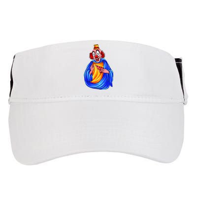 Ugly Clown Eating Pizza Adult Drive Performance Visor