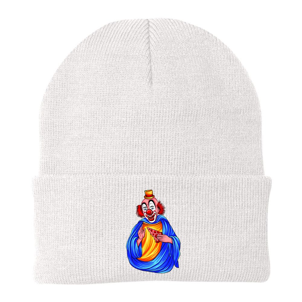 Ugly Clown Eating Pizza Beanie