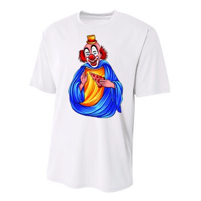 Ugly Clown Eating Pizza Performance Sprint T-Shirt