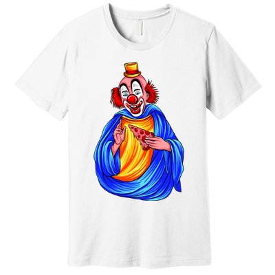 Ugly Clown Eating Pizza Premium T-Shirt