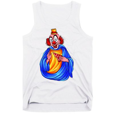 Ugly Clown Eating Pizza Tank Top