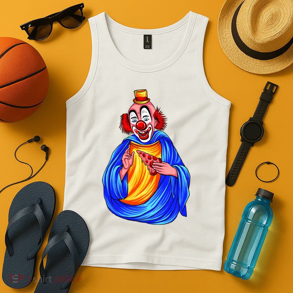 Ugly Clown Eating Pizza Tank Top