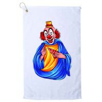 Ugly Clown Eating Pizza Golf Towel