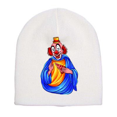 Ugly Clown Eating Pizza Short Acrylic Beanie