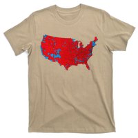 Usa County Election Map Patriotic Red And Blue Map T-Shirt