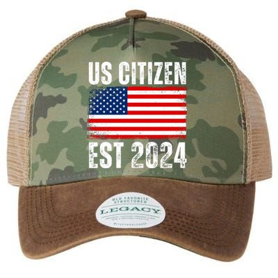 Us Citizen Est 2024 Legacy Tie Dye Trucker Hat