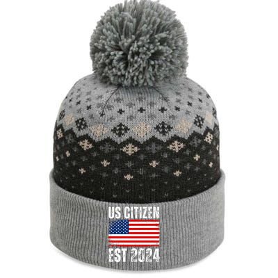 Us Citizen Est 2024 The Baniff Cuffed Pom Beanie