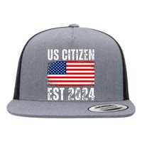 Us Citizen Est 2024 Flat Bill Trucker Hat