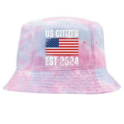 Us Citizen Est 2024 Tie-Dyed Bucket Hat