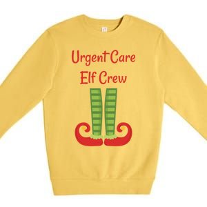 Urgent Care Elf Crew Christmas Gift Premium Crewneck Sweatshirt