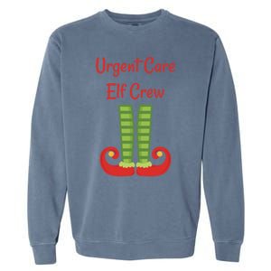 Urgent Care Elf Crew Christmas Gift Garment-Dyed Sweatshirt