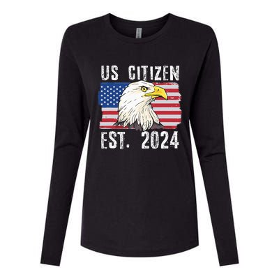 Us Citizen Est 2024 Citizenship New Usa Citizen Womens Cotton Relaxed Long Sleeve T-Shirt