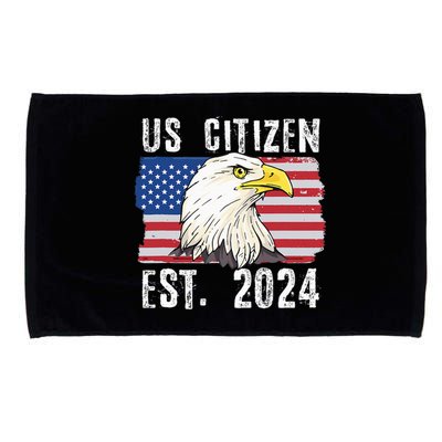 Us Citizen Est 2024 Citizenship New Usa Citizen Microfiber Hand Towel