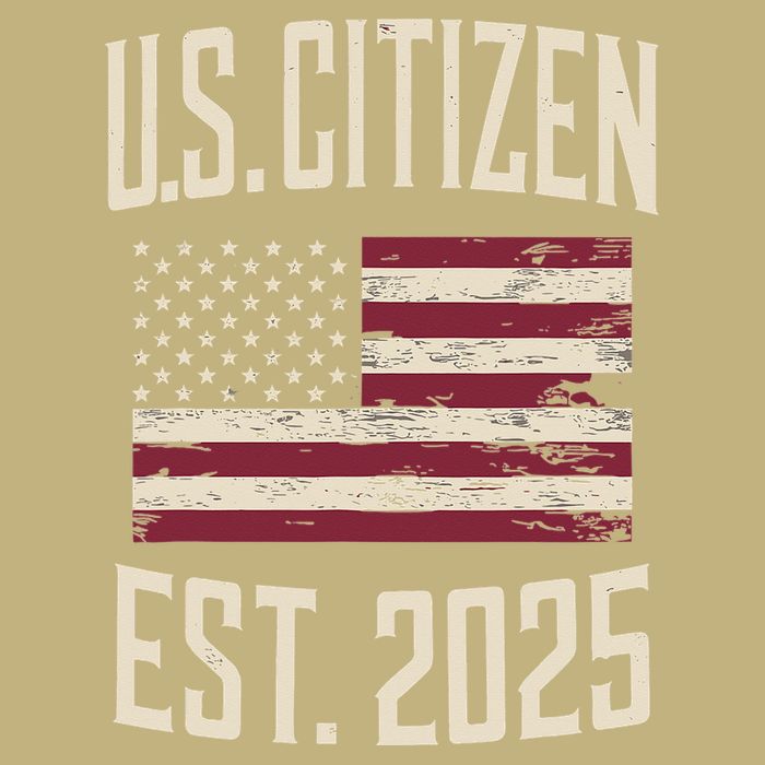 US Citizen Est 2025 Immigrant American Flag Citizenship Cooling Performance Crew T-Shirt