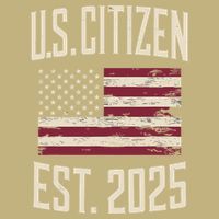 US Citizen Est 2025 Immigrant American Flag Citizenship T-Shirt