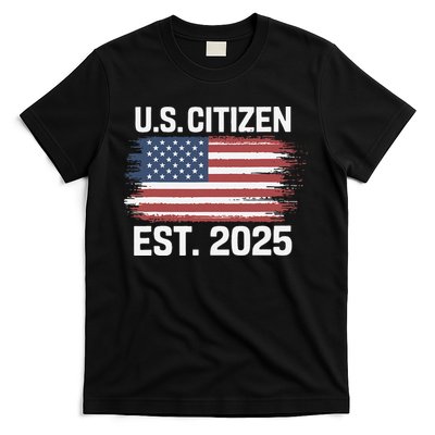 Us Citizen Est 2025 Immigrant American Flag Citizenship T-Shirt