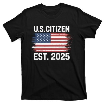 Us Citizen Est 2025 Immigrant American Flag Citizenship T-Shirt