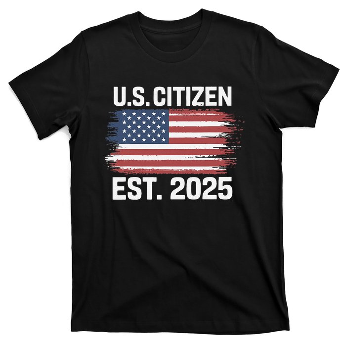 Us Citizen Est 2025 Immigrant American Flag Citizenship T-Shirt