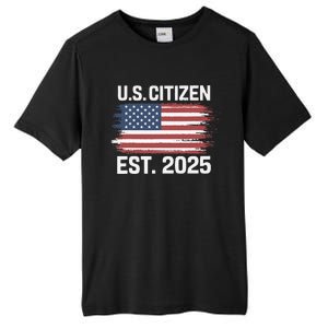 Us Citizen Est 2025 Immigrant American Flag Citizenship Tall Fusion ChromaSoft Performance T-Shirt