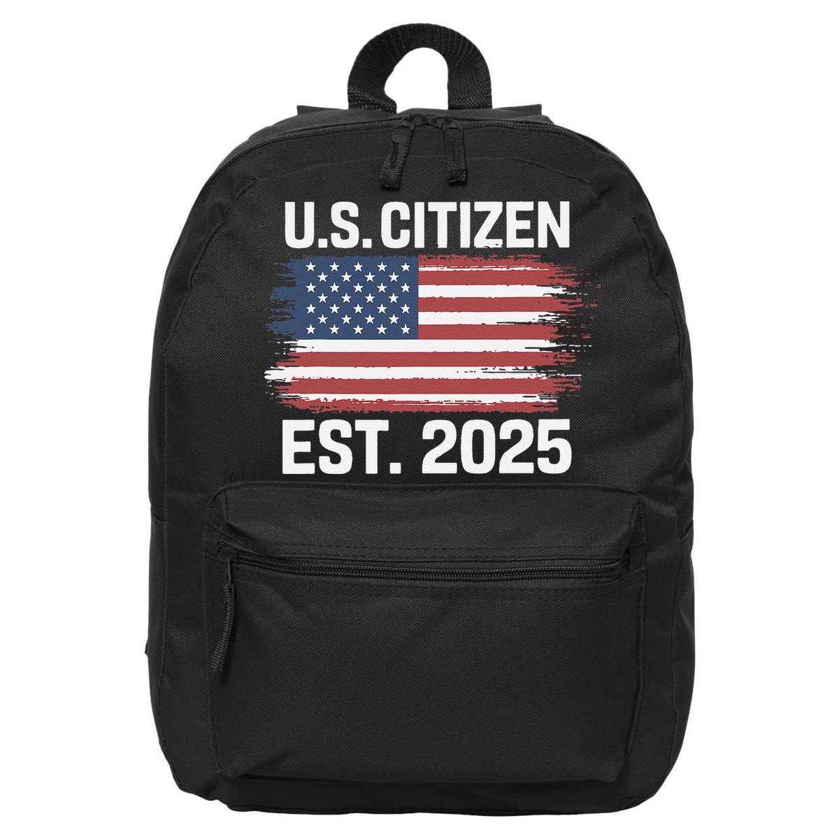 Us Citizen Est 2025 Immigrant American Flag Citizenship 16 in Basic Backpack
