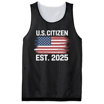 Us Citizen Est 2025 Immigrant American Flag Citizenship Mesh Reversible Basketball Jersey Tank