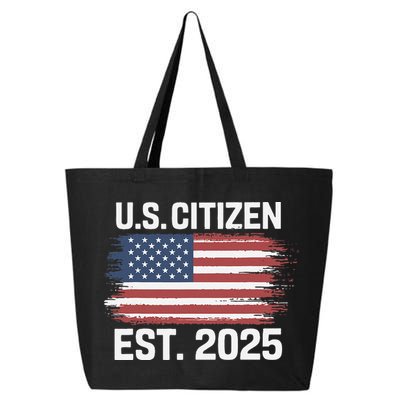 Us Citizen Est 2025 Immigrant American Flag Citizenship 25L Jumbo Tote