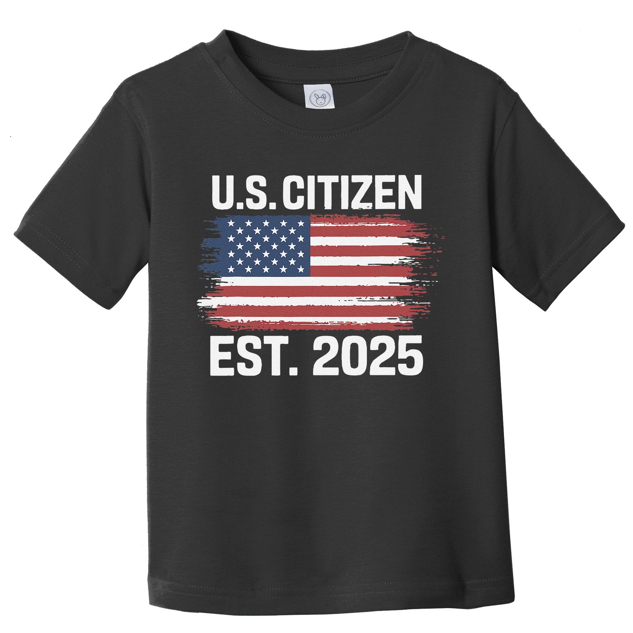 Us Citizen Est 2025 Immigrant American Flag Citizenship Toddler T-Shirt