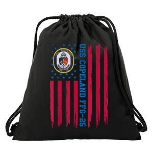 USS Copeland FFG25 Guided Missile Frigates Ship Veteran Drawstring Bag