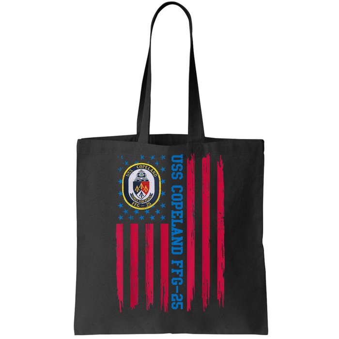 USS Copeland FFG25 Guided Missile Frigates Ship Veteran Tote Bag