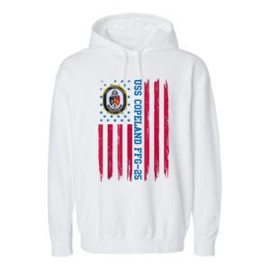 USS Copeland FFG25 Guided Missile Frigates Ship Veteran Garment-Dyed Fleece Hoodie