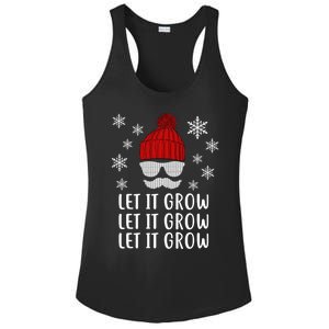 Ugly Christmas Funny Mustache Santa Claus Gift Beard Dad Great Gift Ladies PosiCharge Competitor Racerback Tank