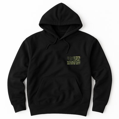 USA Camo Flag United States Of America Army Military Front & Back Hoodie