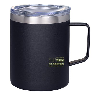USA Camo Flag United States Of America Army Military Front & Back 12oz Stainless Steel Coffee Mug