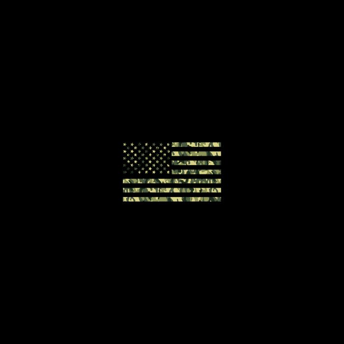 USA Camo Flag United States Of America Army Military Front & Back Womens T-Shirt
