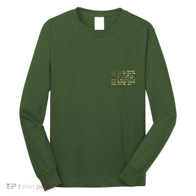 USA Camo Flag United States Of America Army Military Front & Back Long Sleeve Shirt
