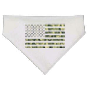 USA Camo Flag United States Of America Army Military Front & Back USA-Made Doggie Bandana