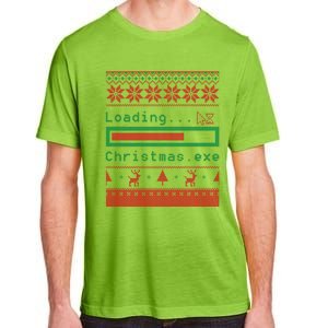 Ugly Christmas Funny Computer Geeky Loading Holiday Party Funny Gift Adult ChromaSoft Performance T-Shirt