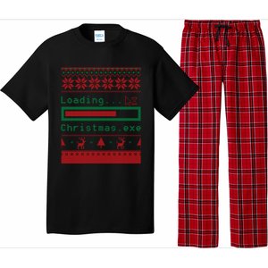 Ugly Christmas Funny Computer Geeky Loading Holiday Party Funny Gift Pajama Set