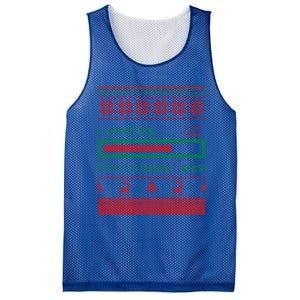 Ugly Christmas Funny Computer Geeky Loading Holiday Party Funny Gift Mesh Reversible Basketball Jersey Tank