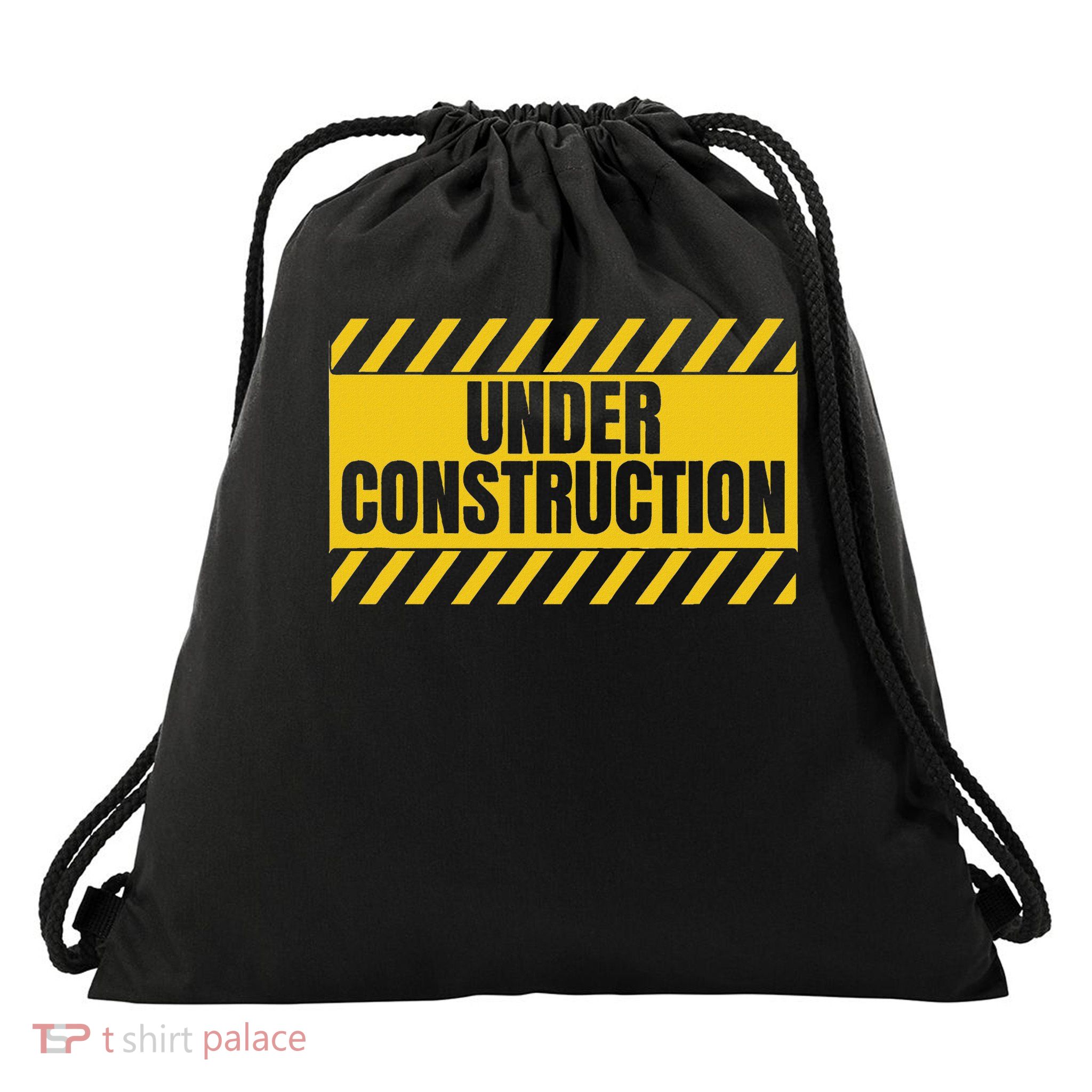 Under Construction Funny Saying Drawstring Bag