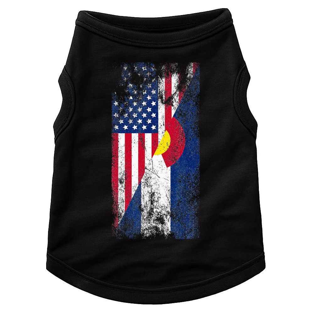 USA Colorado Flags United States Of America Coloradans Doggie Tank