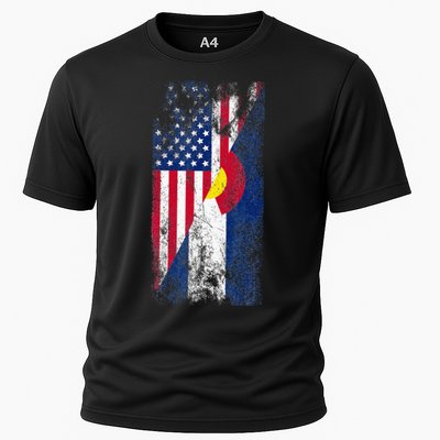 USA Colorado Flags United States Of America Coloradans Performance Shirt