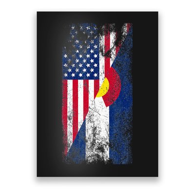 USA Colorado Flags United States Of America Coloradans Poster
