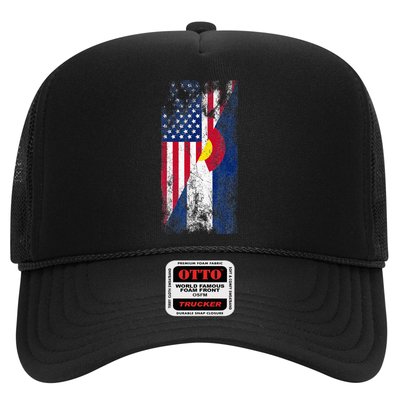 USA Colorado Flags United States Of America Coloradans Trucker Hat
