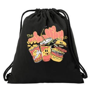 Unhealthy Club Fast Food Drawstring Bag