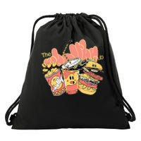 Unhealthy Club Fast Food Drawstring Bag