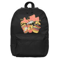 Unhealthy Club Fast Food 16 in Basic Backpack