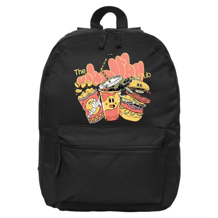 Unhealthy Club Fast Food 16 in Basic Backpack